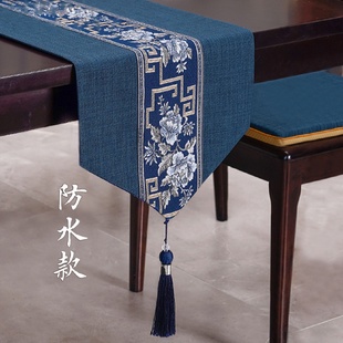 桌旗禅意防水茶席茶台布艺长条茶几桌布茶桌垫布床旗中国风 新中式