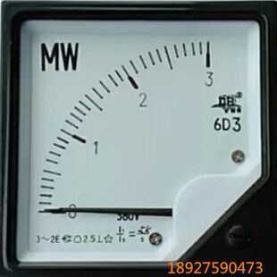 广东德庆DB 6D3 6L2 3MW 有功功率表6D3 德表 380V