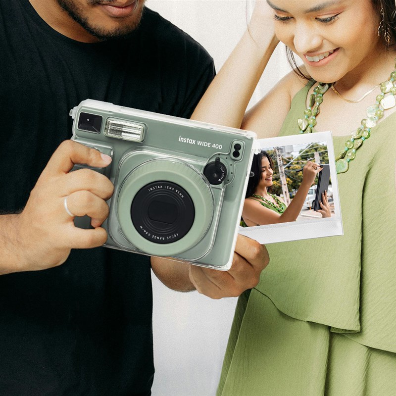 适用拍立得wihde 400透明水晶壳宽幅相机防摔防磨收纳壳保护壳配