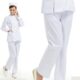 四季 裤 款 百搭不起球 护士裤 包邮 松紧腰加绳子两个侧袋白裤