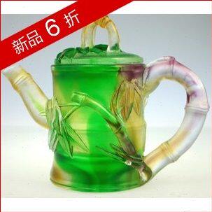 冲五钻 打折 包邮 琉璃摆件 YL琉璃H-001竹壶