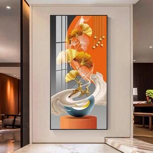 包安装入户门玄关装饰画 画竖版走廊过道风水壁画 画高级感玄幻挂