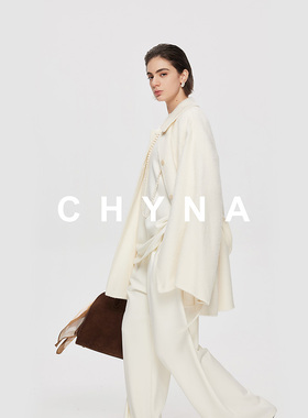 李大琪【优雅Lady】千金公主风绵羊毛羊驼毛呢外套中长款大衣