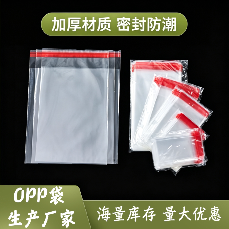 opp袋现货服装玩具自封包装袋子30x40加厚密封饰品透明塑料自粘袋