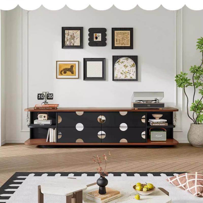 feel斐尔法式复古小户型客厅实木电视柜中古风黑色地柜一体整装,农用物资,其他肥料,淘宝优惠券,粉丝福利购,淘宝优惠卷