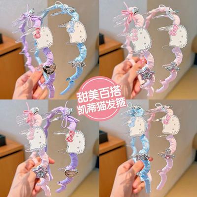 韩系可爱kitty猫2025新款夏季多巴胺ins风高颅顶洗脸头箍发卡发箍