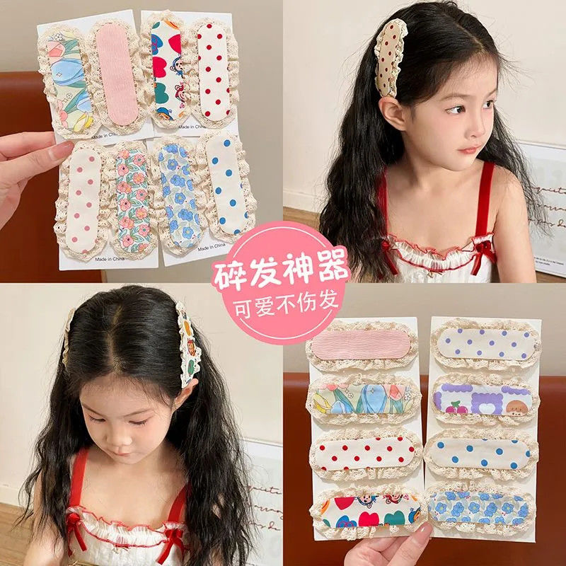甜美花边刘海宝宝碎发整理神器儿童可爱魔术魔法发饰女童发贴发帖