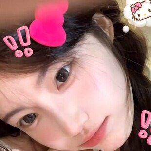 爆款精致超仙小众在逃公主~KT猫粉色发夹侧边刘海夹碎发可爱夹子