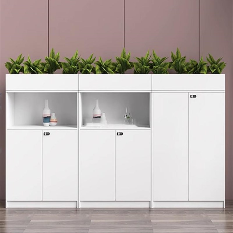 办公室密码锁隔断柜矮柜边柜收纳柜储物柜花草花槽柜文件柜资料柜