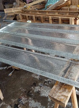 大块气泡磨砂彩色厚水晶板材发夜光柱子地台阶桌面吧台桌子背景墙