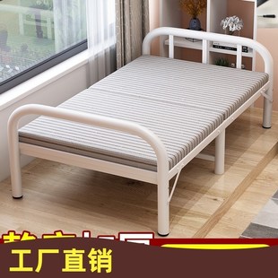 钢丝床可折叠单人双人铁床1米3宽的单人床80公分的90cm宽一米1二