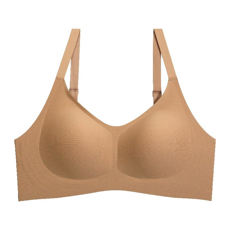 无痕内衣女小胸聚拢上托收副乳防下垂无钢圈软支撑薄款睡眠文胸罩
