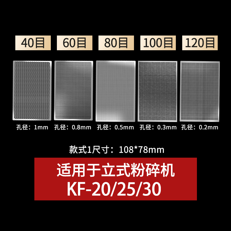 粉碎机筛网全不锈钢筛片60目80目100目120目磨粉机箩片打粉机配件