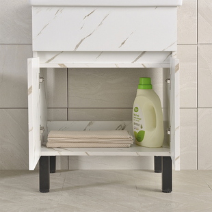 陶瓷一体盆小户型洗衣柜单柜陶瓷洗衣池加深阳台家用洗衣槽洗衣盆