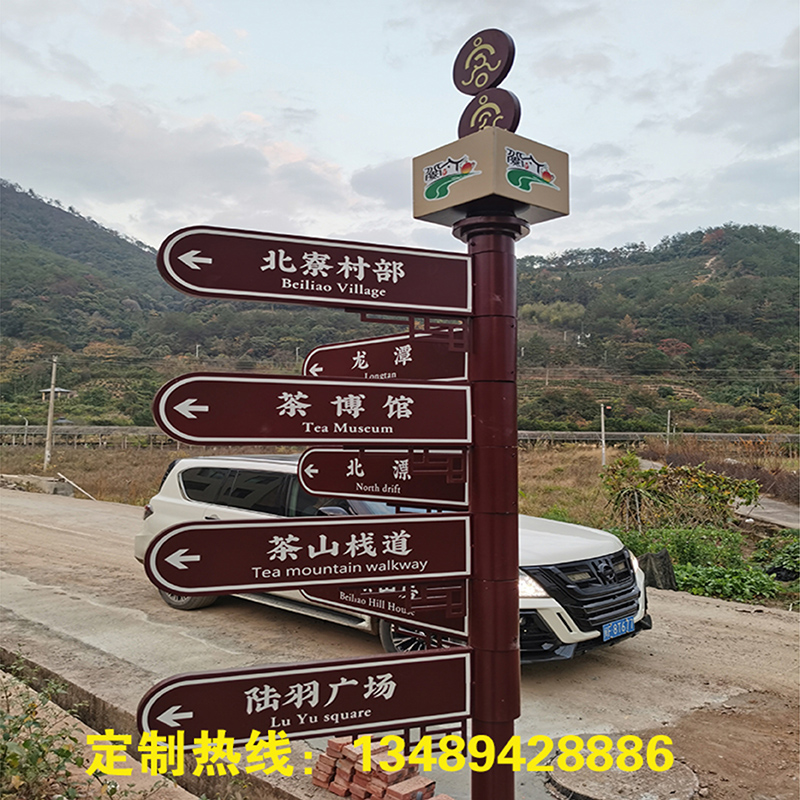 导向牌小区户外立式公园景区指示牌指路牌指引牌向导分流标示识牌