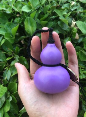养剑葫芦手工制作定制紫色葫芦天然葫芦手工桃木剑文玩手把件挂件