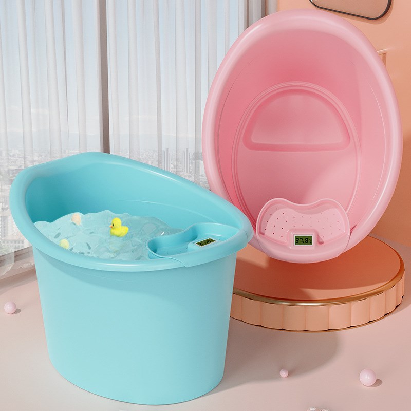 儿童洗澡盆3到12岁大号少儿洗澡桶家用手提泡澡桶多用收纳桶加厚