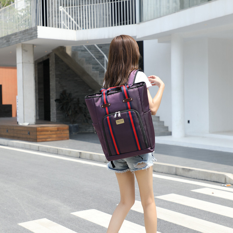 大容量双肩包万向轮防水拉杆背包女长途短途旅行包男22寸行李拉包