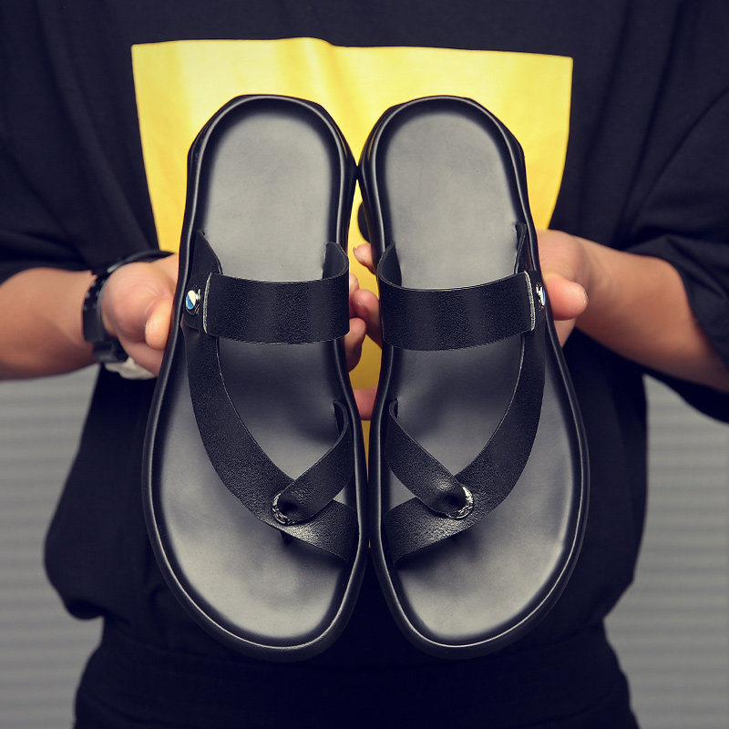 男士拖鞋夏外穿时尚休闲韩版潮男人字拖2021新款百搭透气个性凉拖