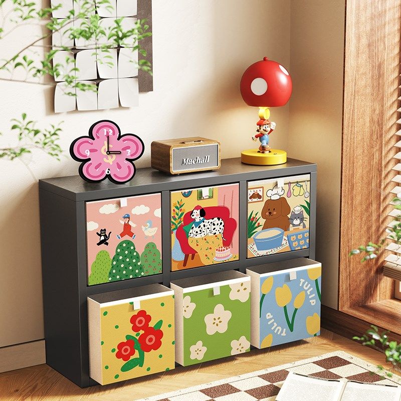 多巴胺抽屉柜儿童床头柜男孩玩具架飘窗收纳柜斗柜卧室格子柜矮柜,住宅家具,其它柜类,淘宝优惠券,粉丝福利购,淘宝优惠卷