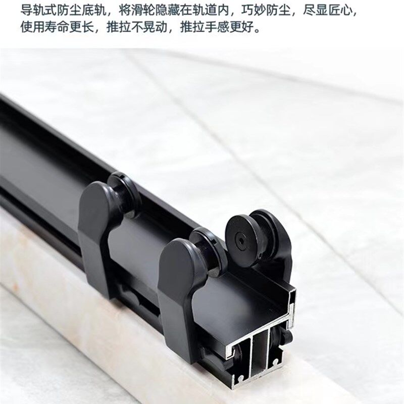 不锈钢淋浴房隔断定制一字简易干湿分离洗澡间整体沐浴室移门玻璃