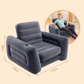 INTEX充气沙发床双人可折叠椅子客厅小户型单人户外家用懒人凳子