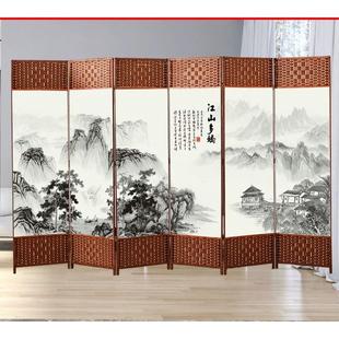 简易屏风折叠推拉卧室房间隔断帘家用客厅进门遮挡墙移动挡床玄关