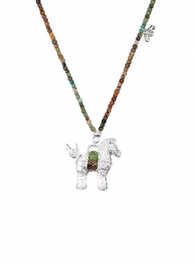 风之牧场小马驹多彩串珠项链高级感精致气质时尚优雅百搭毛衣链