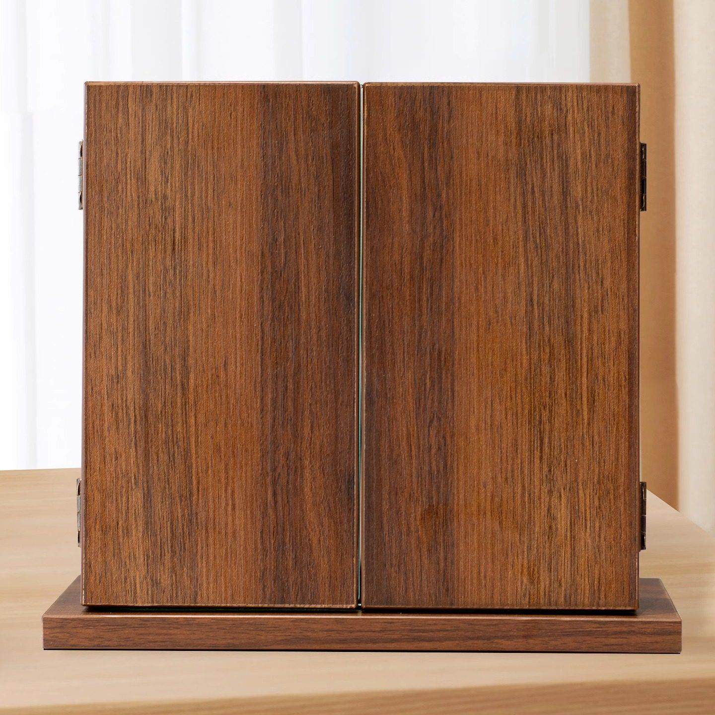 化妆镜台式桌面折叠镜中式网红覆古镜子隐藏木质主卧室化妆台镜子,住宅家具,化妆镜,淘宝优惠券,粉丝福利购,淘宝优惠卷