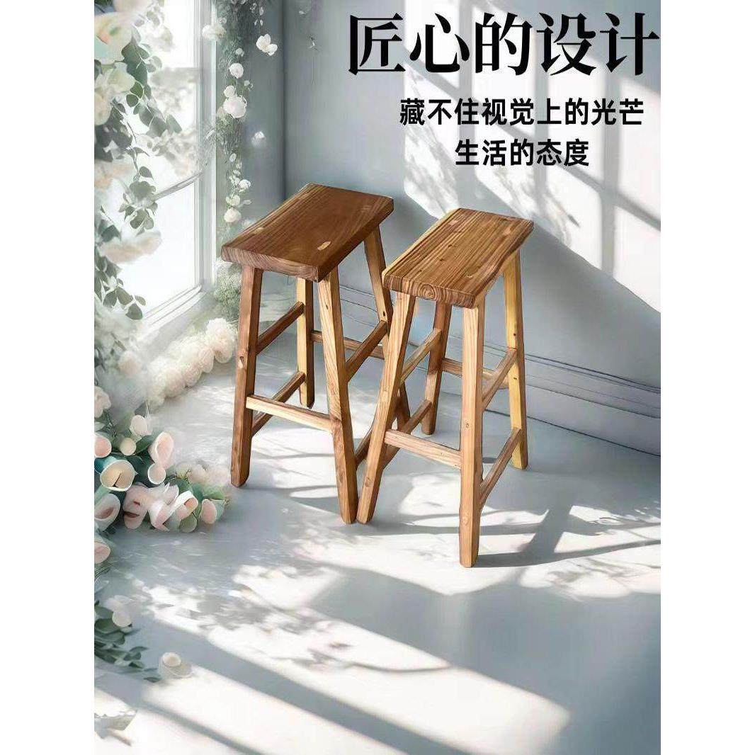 中式工厂小木凳高凳家用加固实木板凳餐馆吧台商用木头凳方凳定制,住宅家具,其它凳子,淘宝优惠券,粉丝福利购,淘宝优惠卷