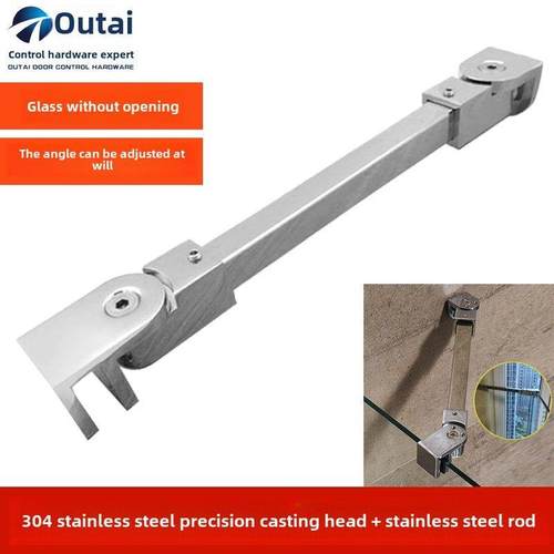 浴室不锈钢淋浴拉杆卫生间支架玻璃隔断玻璃固定杆钢化玻璃支撑杆