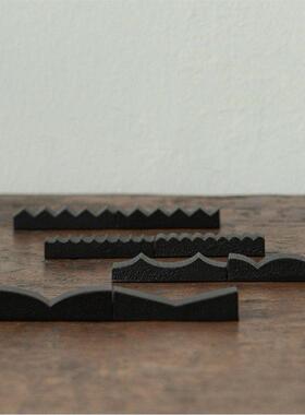 木墨生活 “不再有”铸铁筷架 笔架筷架 桌面摆件 餐桌 书桌 黑色