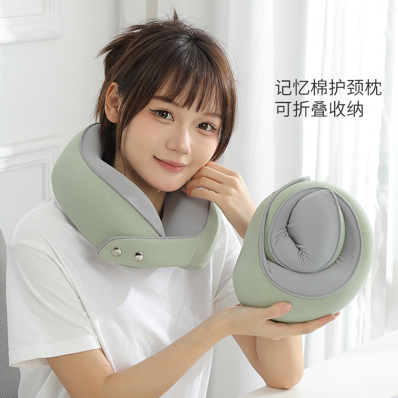 记忆棉u型枕旅行护颈枕飞机睡觉枕头脖枕颈椎脖子靠枕便携式u形枕