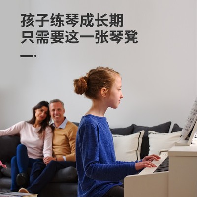 卡瓦依电钢琴凳子单人可升降带书箱实木烤漆凳古筝椅子调节高度