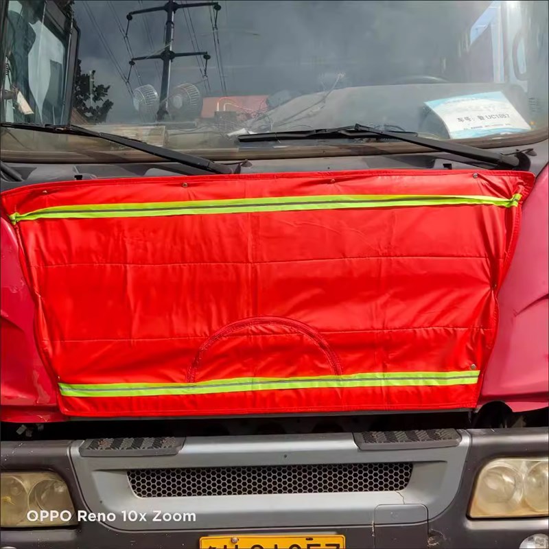 适用解放J6PJH6天V龙V捍VJ6M货车头前脸挡风被前机盖加厚防寒棉被