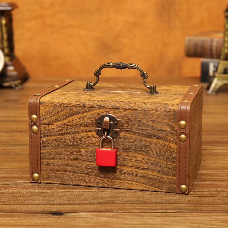 大号儿童存钱罐可取女孩男孩带钥匙带锁的储钱箱储蓄罐密码小箱子