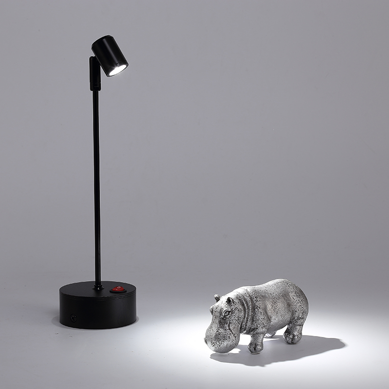 led充电柜台射灯1W3W立杆珠宝首饰无线移动背景墙展示柜灯