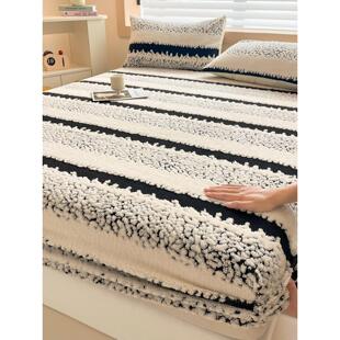 加厚塔芙牛奶绒床笠冬季加绒床罩2025新款床垫保护罩床套全包床单