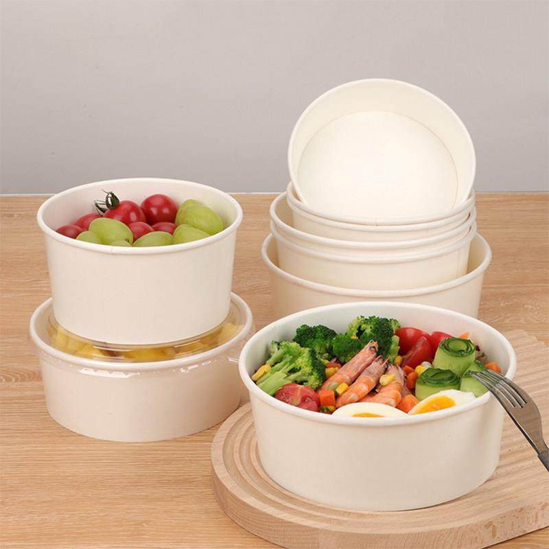 一次性白色加厚纸碗外送环保打包碗密封防漏大纸碗纸杯带盖子可定,餐饮具,一次性餐盒,淘宝优惠券,粉丝福利购,淘宝优惠卷