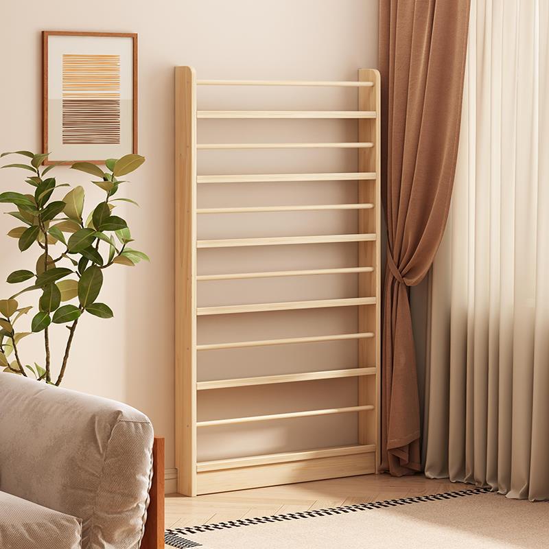 报刊架实木多层超薄简易书架落地式杂志置物架客厅家用儿童绘本架