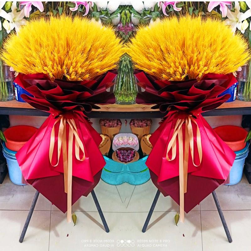 杭州开张开业花篮大麦花篮麦穗干花同城速递配送上门订货会展销会