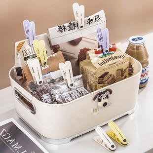 封口家零食夹厨房零食小子食品夹用食物保鲜袋夹奶粉茶叶封口塑料