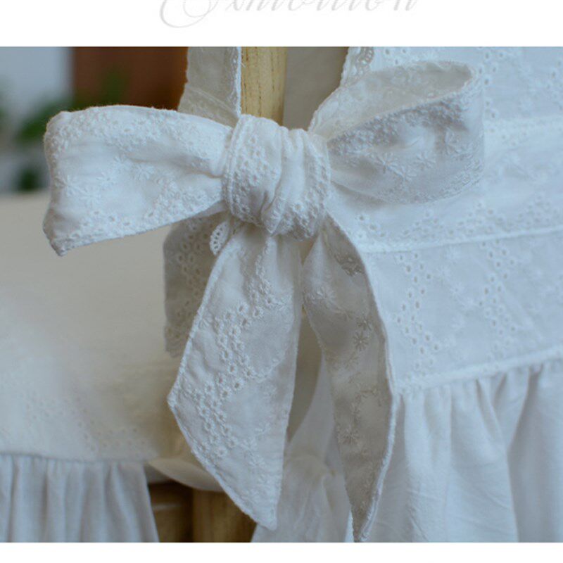 定制法式椅背套沙发靠背巾纯棉简约家用餐椅套罩欧式现代白色刺绣