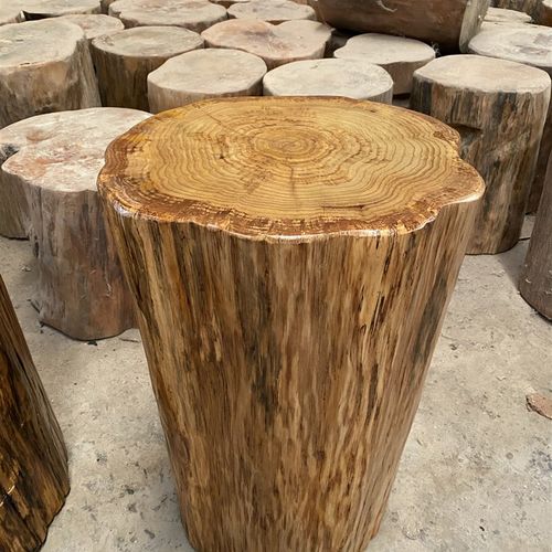 打金木墩 打金木桩 实心木桩铁圆墩金银首饰锻打工作台圆木墩底座