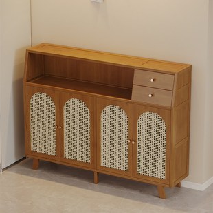 2025新款客厅餐边柜储物柜靠墙一体水吧台小户型厨房边柜窄柜收纳