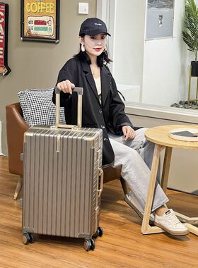 超轻行李箱结实耐用女学生22寸万向轮26铝框24旅行箱20寸登机箱28