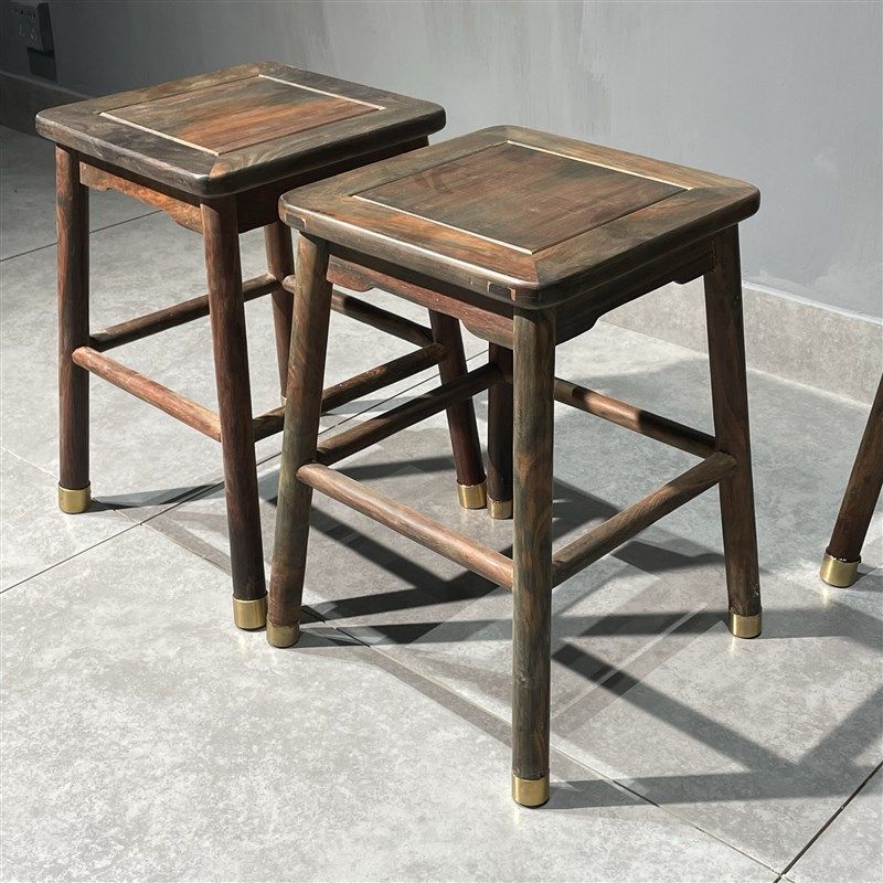 老挝大红酸枝餐凳实木矮凳成人换鞋凳红木四方凳交趾黄檀凳子,住宅家具,红木椅凳,淘宝优惠券,粉丝福利购,淘宝优惠卷