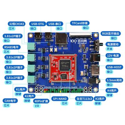 韦东山全志T113s3工业控制项目板讲解Modbus开发SocketCAN开发