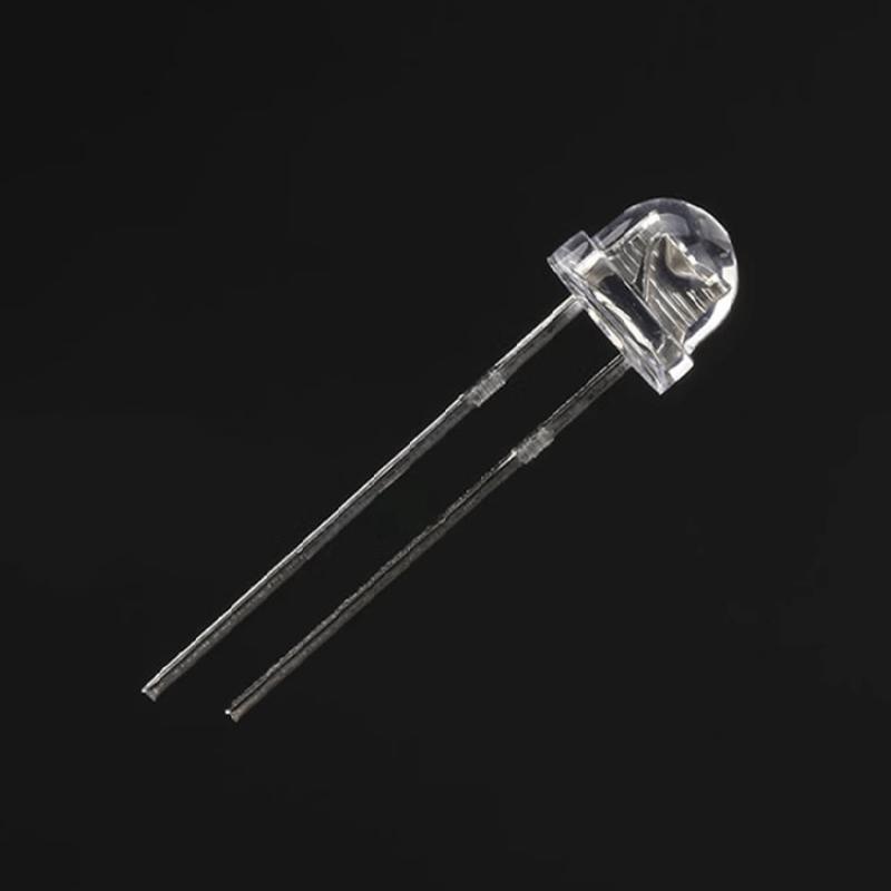 4.8mm草帽白发蓝色led发光二极管高亮F5草帽蓝灯 蓝光led直插灯珠