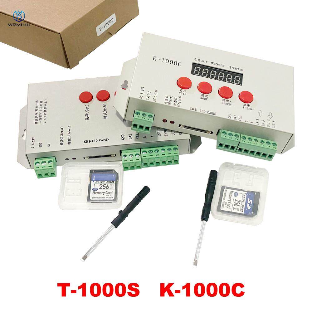 LED全彩灯带控制器K-1000C支持RGBW可编程DMX512T1000S升级版2812